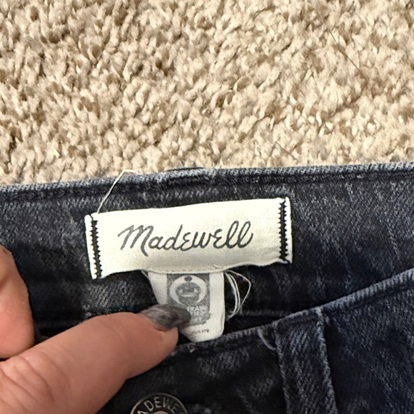 Madewell Women's Dark Gray Straight Leg Jeans - Picture 2 of 9